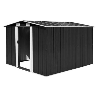 VIDAXL  - Abri de jardin 257 x 298 x 178 cm M&eacute;tal Anthracite Anthracite