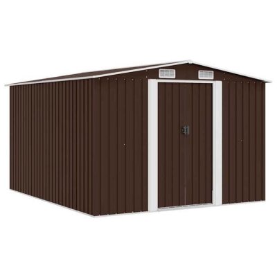 VIDAXL  - Abri de jardin 257 x 298 x 178 cm M&eacute;tal Marron Brown
