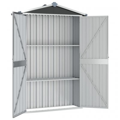 VIDAXL  abri de jardin anthracite 107,5x46x183 cm acier galvanis&eacute;