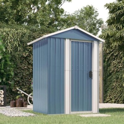 VIDAXL  abri de jardin gris 126x97,5x177 cm acier galvanis&eacute;