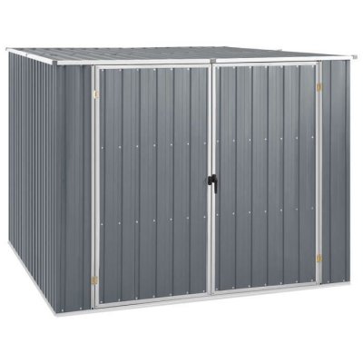 VIDAXL  - Abri de jardin Gris 195x198x159 cm Acier galvanis&eacute; Gris
