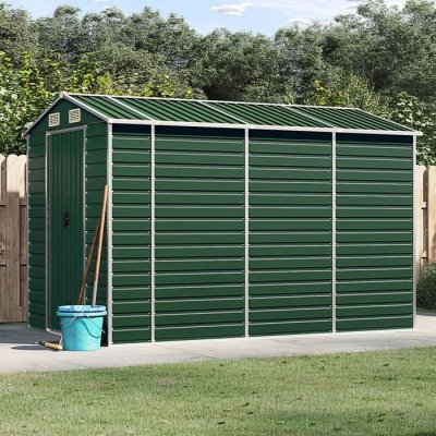 VIDAXL  abri de jardin vert 191x300x198 cm acier galvanis&eacute;