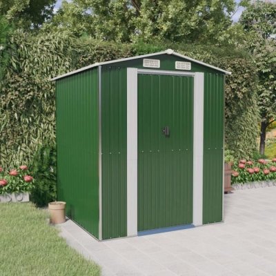 VIDAXL  - Abri de jardin Vert 192x191x223 cm Acier galvanis&eacute;