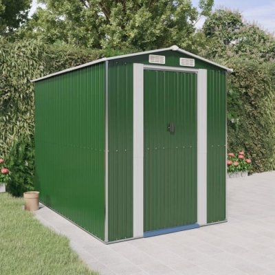 VIDAXL  - Abri de jardin Vert 192x274x223 cm Acier galvanis&eacute;
