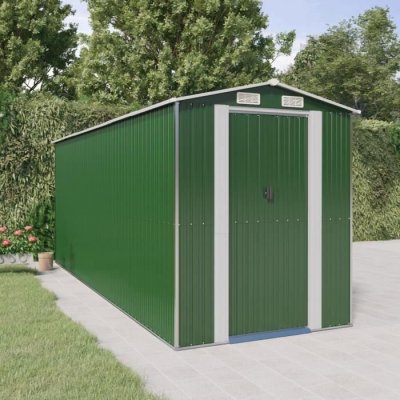 VIDAXL  - Abri de jardin Vert 192x523x223 cm Acier galvanis&eacute;