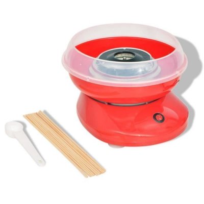 VIDAXL  Appareil &agrave; barbe &agrave; papa 480 W Rouge