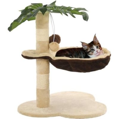 VIDAXL  - Arbre &agrave; chat avec griffoir en sisal 50 cm Beige et Marron Multicolore