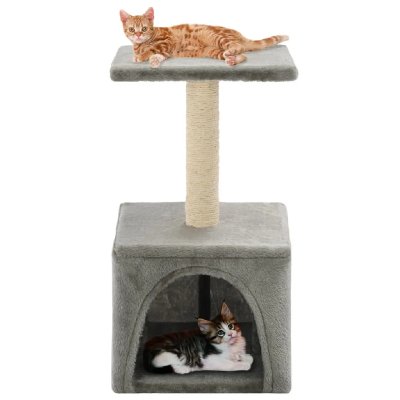 VIDAXL  - Arbre &agrave; chat avec griffoirs en sisal 55 cm Gris Gris