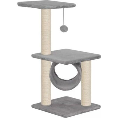 VIDAXL  - Arbre &agrave; chat avec griffoirs en sisal 65 cm Gris