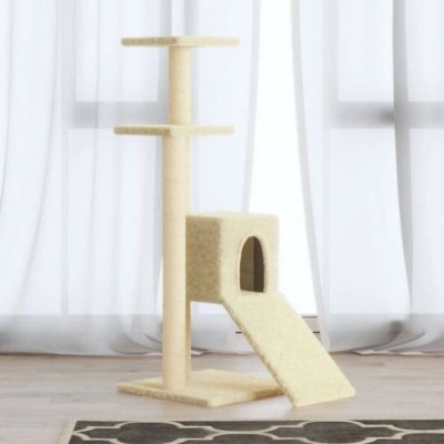VIDAXL  Arbre &Agrave; Chat Avec Griffoirs En Sisal Cr&egrave;me 92 Cm