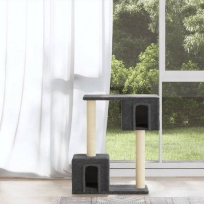 VIDAXL  - Arbre &agrave; chat avec griffoirs en sisal Gris fonc&eacute; 60 cm