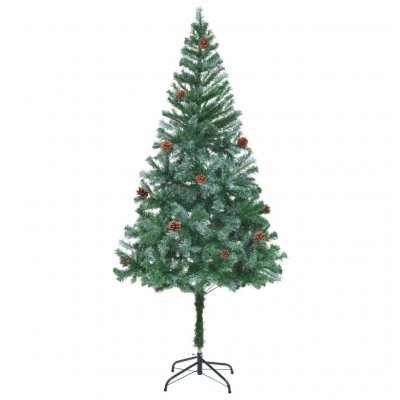Vidaxl - Arbre de No&euml;l artificiel avec pommes de pin 180 cm n/a