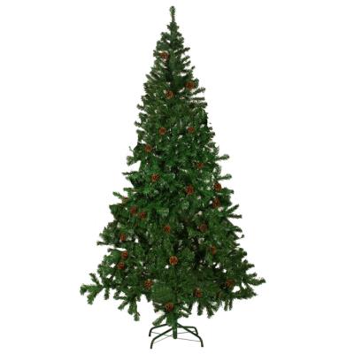 Vidaxl arbre de no&euml;l artificiel avec pommes de pin 210 cm 60179