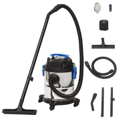 VIDAXL  aspirateur sec et humide 1200 w 20 l argent&eacute;