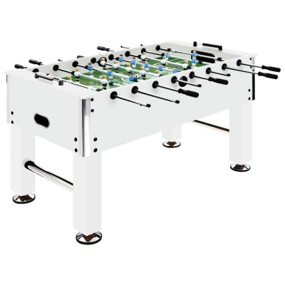 VIDAXL  - Baby-foot Acier 60 kg 140x74,5x87,5 cm Blanc Blanc