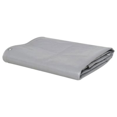 VIDAXL  b&acirc;che 650 g / m&sup2; 3 x 4 m gris 43810