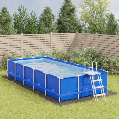 VIDAXL  b&acirc;che de piscine gris clair 750x370 cm g&eacute;otextile polyester