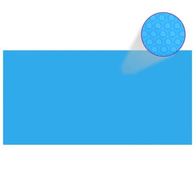VIDAXL  b&acirc;che de piscine rectangulaire 732 x 366 cm pe bleu 90679