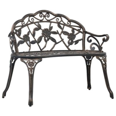 VIDAXL  - Banc de bistrot 100 cm Bronze Aluminium coul&eacute; Bronze
