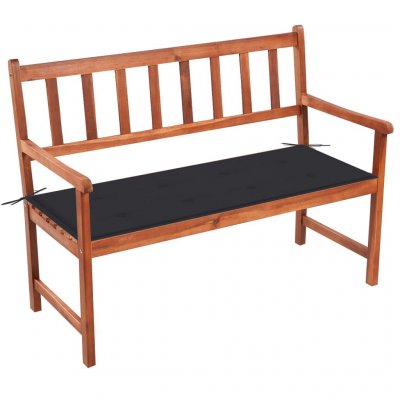  Vidaxl banc de jardin avec coussin 120 cm bois d'acacia massif 3063768