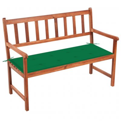  Vidaxl banc de jardin avec coussin 120 cm bois d'acacia massif 3063773
