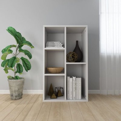 Vidaxl - Biblioth&egrave;que/Buffet Blanc 50x25x80 cm Agglom&eacute;r&eacute; Blanc