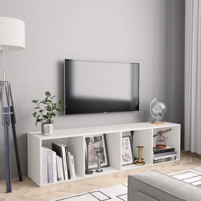 VIDAXL  - Biblioth&egrave;que/Meuble tv Blanc 143x30x36 cm Blanc