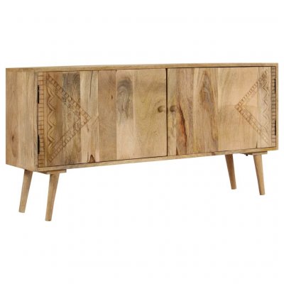vidaXL Buffet Bois de manguier massif 110x30x60 cm 