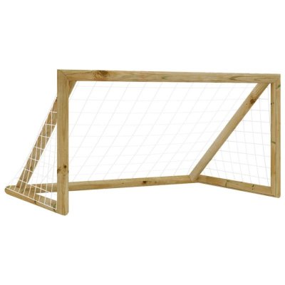 VIDAXL  But De Football Avec Filet 160x100x80 Cm Bois De Pin Impr&eacute;gn&eacute;