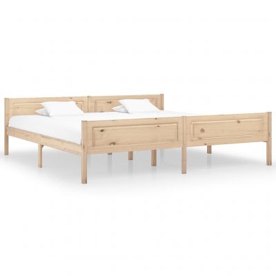 Vidaxl - Cadre de lit Bois de pin massif 200x200 cm Brown
