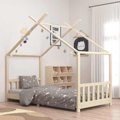 VIDAXL  cadre de lit d'enfant bois de pin massif 90 x 200 cm 283366