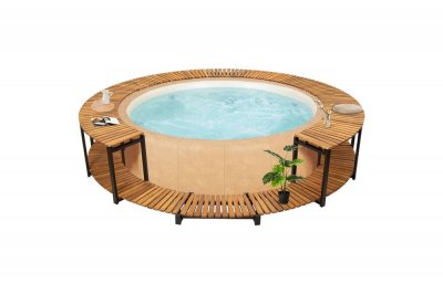 VIDAXL  cadre de spa 273x53 cm bois d'acacia massif 310091
