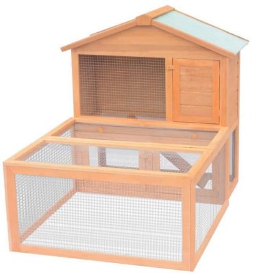 VIDAXL  - Cage pour animaux Bois Brun