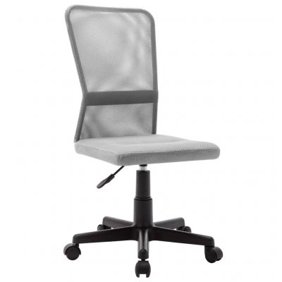 Vidaxl chaise de bureau gris 44x52x100 cm tissu en maille 289515