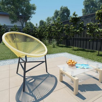 VIDAXL  Chaise De Jardin Acapulco R&eacute;sine Tress&eacute;e Beige