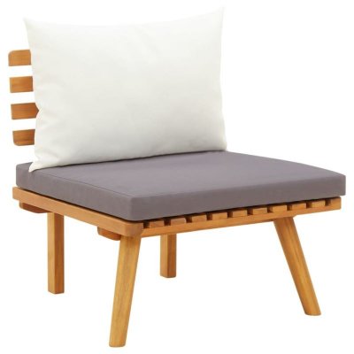 VIDAXL  chaise de jardin avec coussins bois d'acacia massif 46671