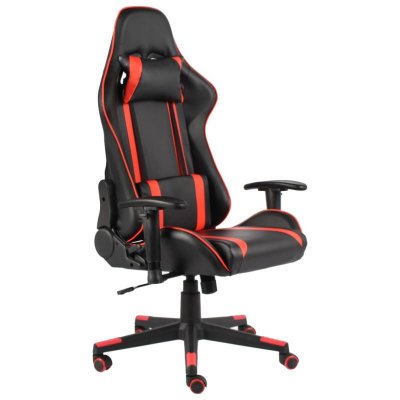 VIDAXL  chaise de jeu pivotante rouge pvc