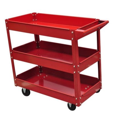 VIDAXL  - Chariot &agrave; outils pour atelier 100 kg Rouge