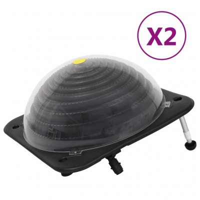 VidaXL Chauffage solaire de piscine 2 pcs 75x75x36 cm PEHD Aluminium