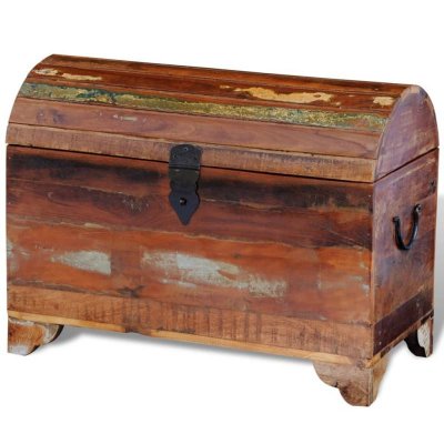 Vidaxl coffre de rangement bois de r&eacute;cup&eacute;ration massif 241645