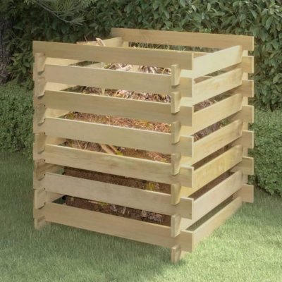 VIDAXL  - Composteur de jardin &agrave; lattes 90x90x90 cm Bois de pin impr&eacute;gn&eacute; n/a