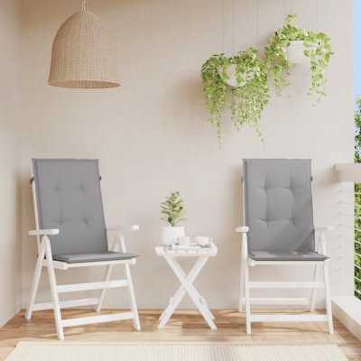 VIDAXL  - Coussin de chaise de jardin 2 pcs Gris 120 x 50 x 3 cm Gris