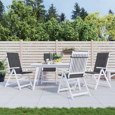 VIDAXL  Coussin De Chaise De Jardin 4 Pcs Anthracite 120 X 50 X 3 Cm