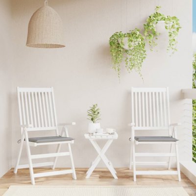 VIDAXL  - Coussins de chaise de jardin 2 pcs Gris 50x50x3 cm Gris