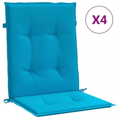 VIDAXL  - Coussins de chaise de jardin 4 pcs Bleu 100 x 50 x 3 cm Bleu