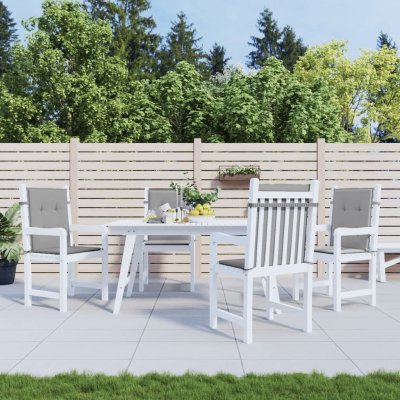 VIDAXL  - Coussins de chaise de jardin 4 pcs Gris 100 x 50 x 3 cm Gris