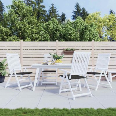 VIDAXL  Coussins De Chaise De Jardin 4 Pcs Noir 40x40x3 Cm Tissu Oxford