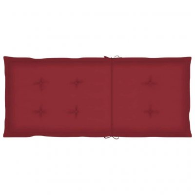 VIDAXL  coussins de chaise de jardin 4 pcs rouge bordeaux 120x50x3 cm