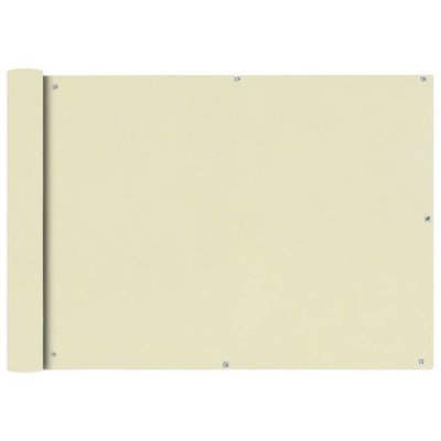 Vidaxl - cran de balcon en tissu Oxford 75x600 cm Cr&egrave;me Cr&egrave;me