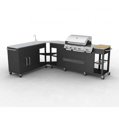VIDAXL  - Cuisine ext&eacute;rieur compl&egrave;te Missouri Noir